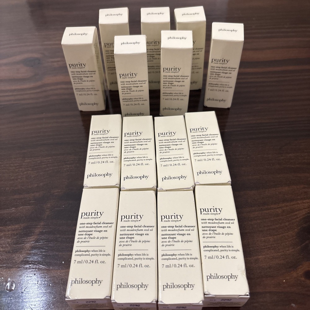 Philosophy Purity One-step Facial Cleanse 0.24 fl oz/7 ml Travel Size -Lot Of 15